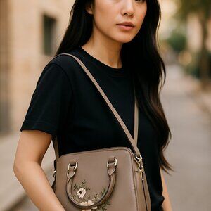 (11)Shouder bag womens baige‎ color size midium